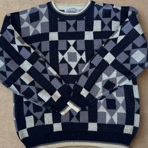 Midnight Mosaic Knit Sweater - Picture 3 of 4